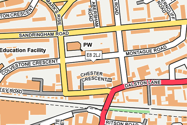 E8 2LJ map - OS OpenMap – Local (Ordnance Survey)