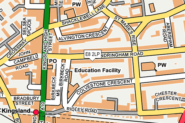 E8 2LP map - OS OpenMap – Local (Ordnance Survey)