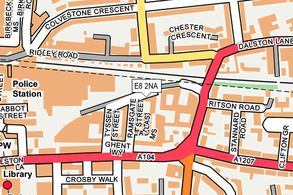 E8 2NA map - OS OpenMap – Local (Ordnance Survey)