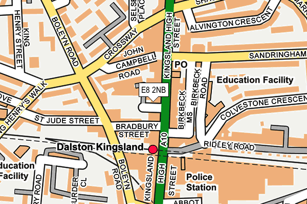 E8 2NB map - OS OpenMap – Local (Ordnance Survey)