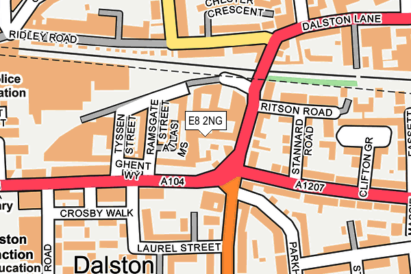 E8 2NG map - OS OpenMap – Local (Ordnance Survey)