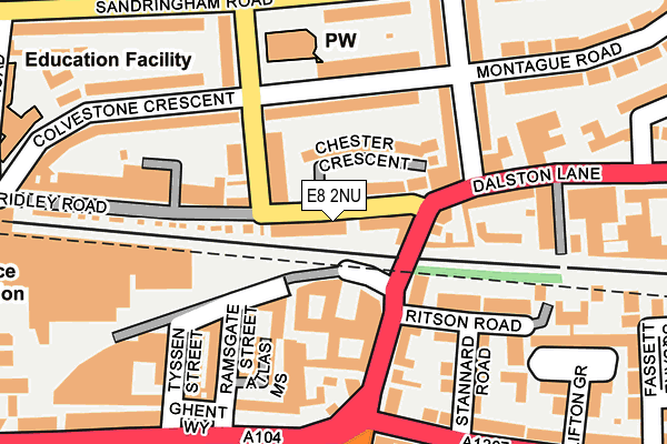 E8 2NU map - OS OpenMap – Local (Ordnance Survey)