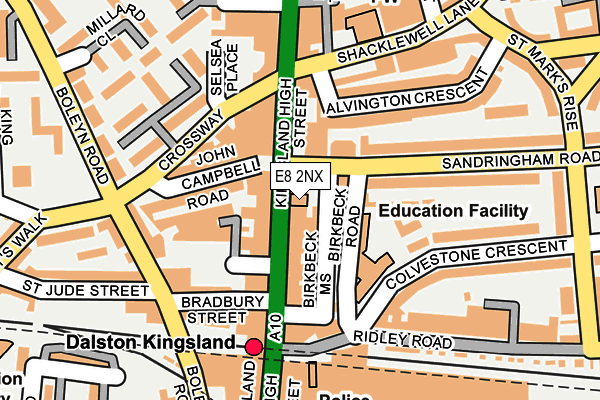 E8 2NX map - OS OpenMap – Local (Ordnance Survey)