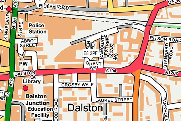 E8 2PF map - OS OpenMap – Local (Ordnance Survey)