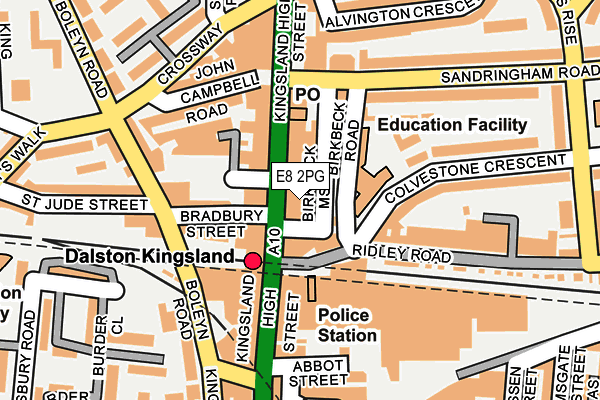 E8 2PG map - OS OpenMap – Local (Ordnance Survey)