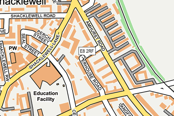 E8 2RF map - OS OpenMap – Local (Ordnance Survey)