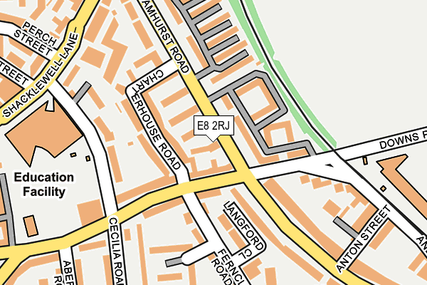 E8 2RJ map - OS OpenMap – Local (Ordnance Survey)