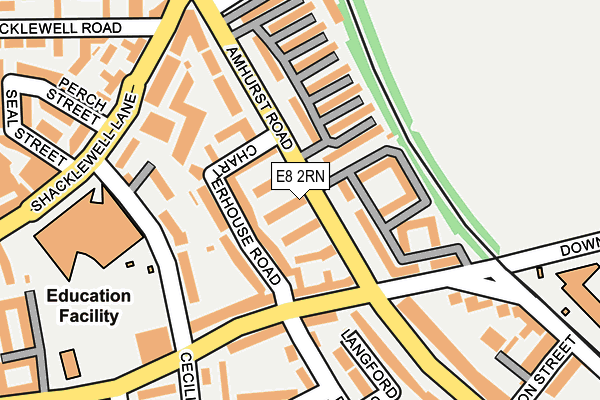 E8 2RN map - OS OpenMap – Local (Ordnance Survey)