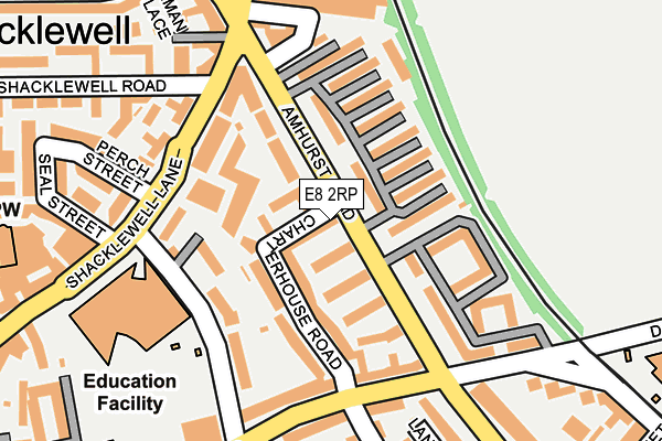 E8 2RP map - OS OpenMap – Local (Ordnance Survey)