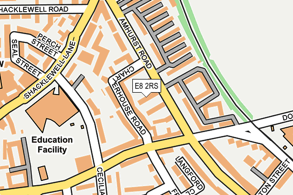 E8 2RS map - OS OpenMap – Local (Ordnance Survey)