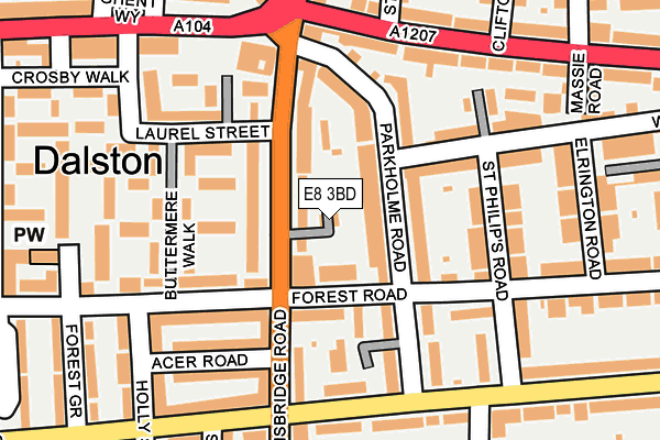 E8 3BD map - OS OpenMap – Local (Ordnance Survey)