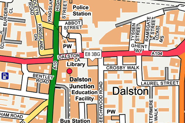 E8 3BG map - OS OpenMap – Local (Ordnance Survey)