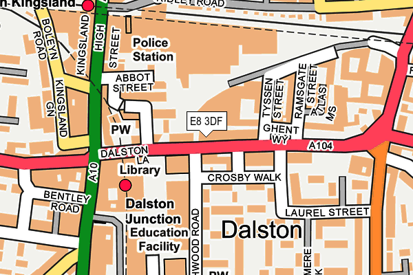 E8 3DF map - OS OpenMap – Local (Ordnance Survey)