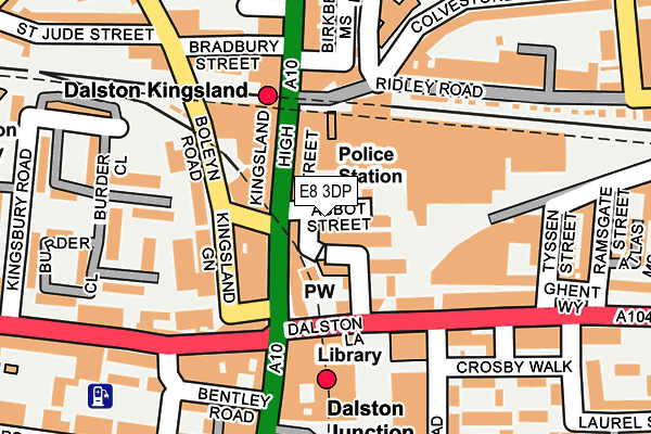 E8 3DP map - OS OpenMap – Local (Ordnance Survey)