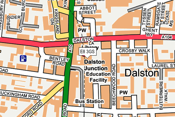 E8 3GS map - OS OpenMap – Local (Ordnance Survey)