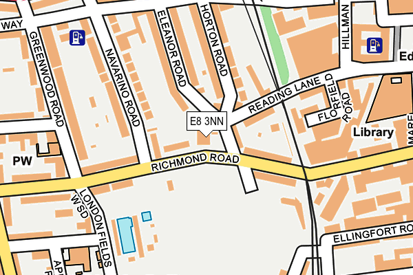 E8 3NN map - OS OpenMap – Local (Ordnance Survey)