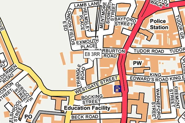 E8 3RR map - OS OpenMap – Local (Ordnance Survey)