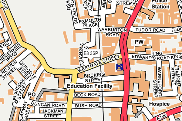 E8 3SP map - OS OpenMap – Local (Ordnance Survey)