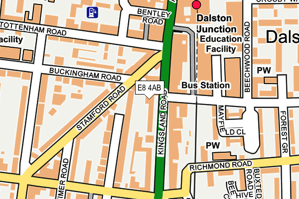 E8 4AB map - OS OpenMap – Local (Ordnance Survey)