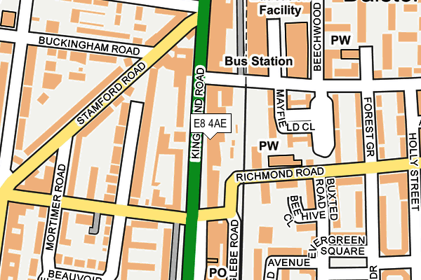 E8 4AE map - OS OpenMap – Local (Ordnance Survey)