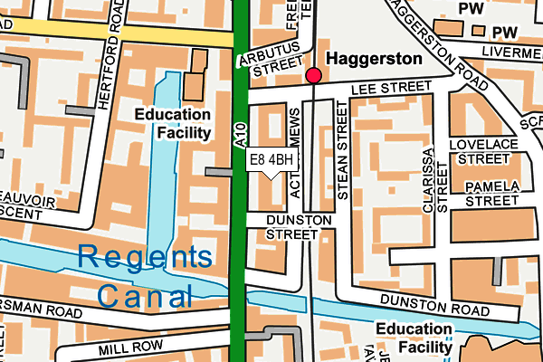 E8 4BH map - OS OpenMap – Local (Ordnance Survey)