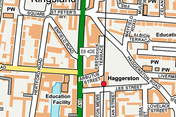 E8 4DE map - OS OpenMap – Local (Ordnance Survey)