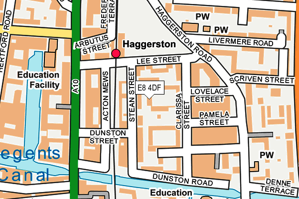 E8 4DF map - OS OpenMap – Local (Ordnance Survey)