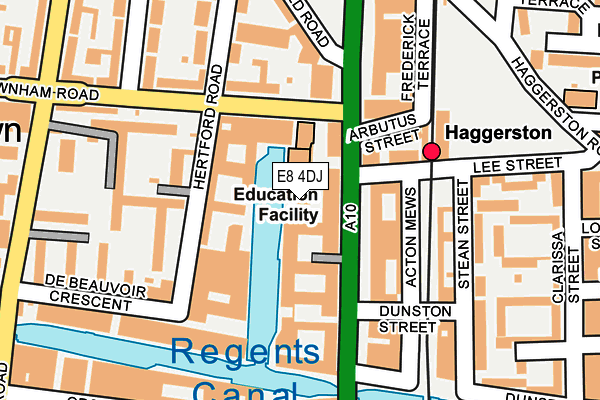 E8 4DJ map - OS OpenMap – Local (Ordnance Survey)