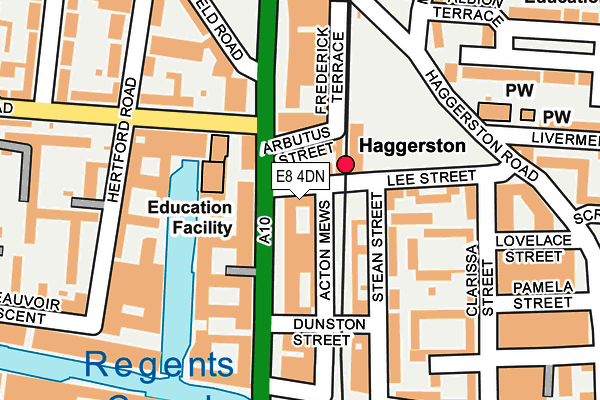E8 4DN map - OS OpenMap – Local (Ordnance Survey)