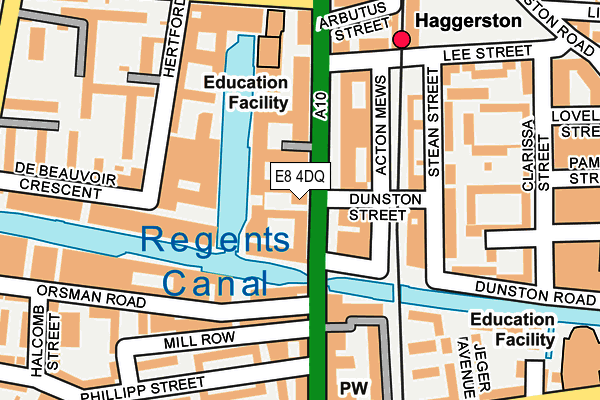 E8 4DQ map - OS OpenMap – Local (Ordnance Survey)