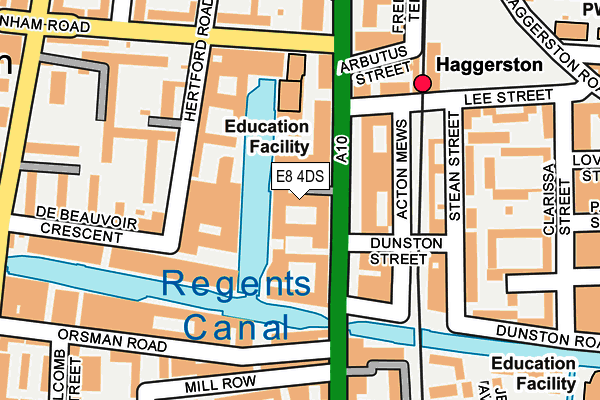 E8 4DS map - OS OpenMap – Local (Ordnance Survey)