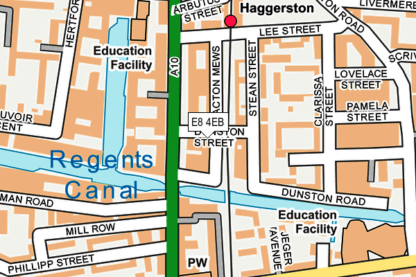 E8 4EB map - OS OpenMap – Local (Ordnance Survey)