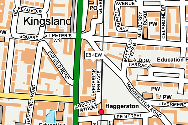 E8 4EW map - OS OpenMap – Local (Ordnance Survey)