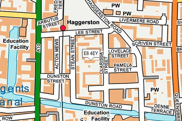 E8 4EY map - OS OpenMap – Local (Ordnance Survey)