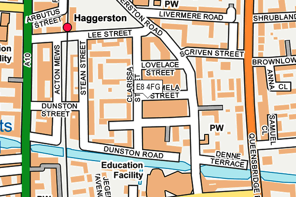 E8 4FG map - OS OpenMap – Local (Ordnance Survey)