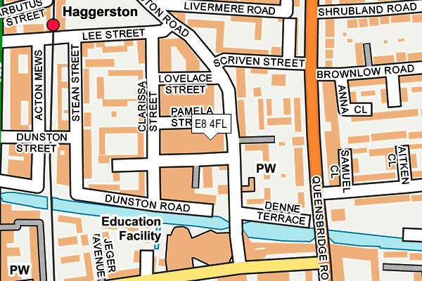 E8 4FL map - OS OpenMap – Local (Ordnance Survey)