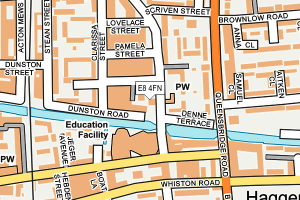 E8 4FN map - OS OpenMap – Local (Ordnance Survey)