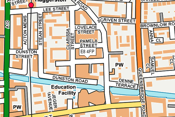 E8 4FP map - OS OpenMap – Local (Ordnance Survey)