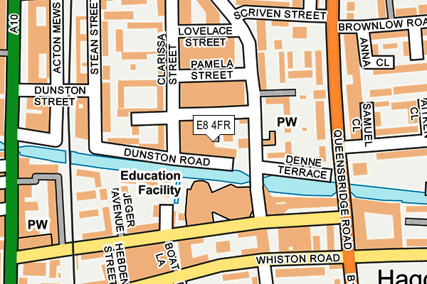 E8 4FR map - OS OpenMap – Local (Ordnance Survey)