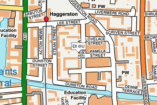 E8 4HJ map - OS OpenMap – Local (Ordnance Survey)