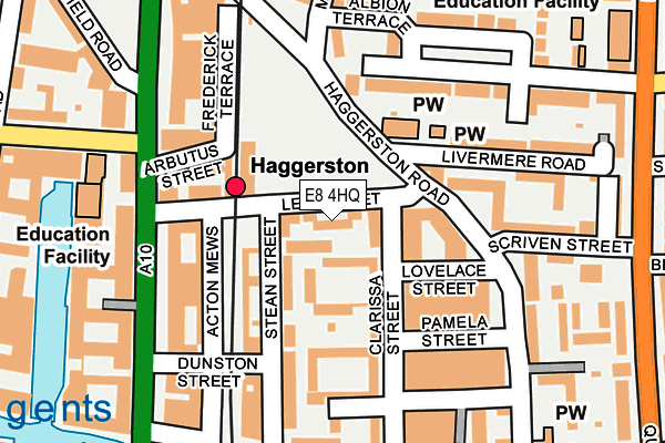 E8 4HQ map - OS OpenMap – Local (Ordnance Survey)