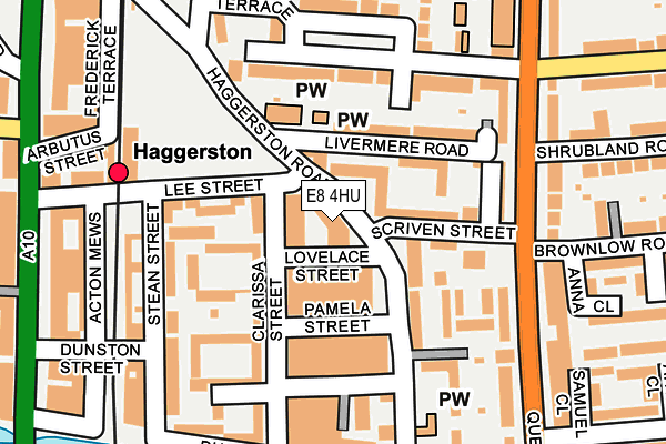 E8 4HU map - OS OpenMap – Local (Ordnance Survey)