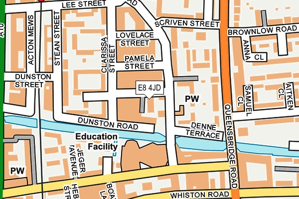 E8 4JD map - OS OpenMap – Local (Ordnance Survey)