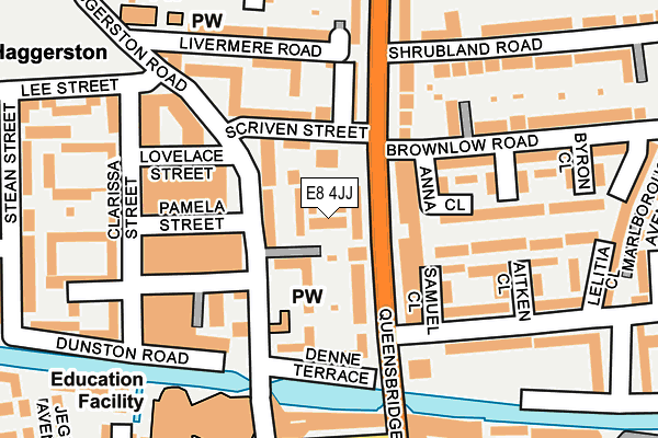 E8 4JJ map - OS OpenMap – Local (Ordnance Survey)