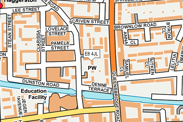 E8 4JL map - OS OpenMap – Local (Ordnance Survey)