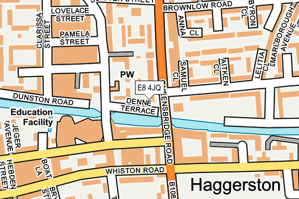 E8 4JQ map - OS OpenMap – Local (Ordnance Survey)