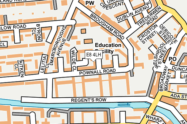 E8 4LH map - OS OpenMap – Local (Ordnance Survey)