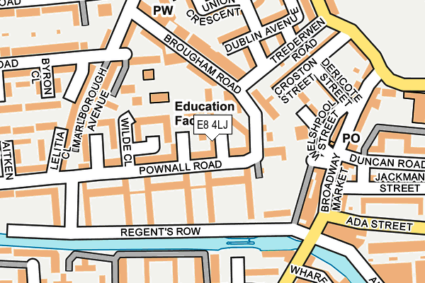 E8 4LJ map - OS OpenMap – Local (Ordnance Survey)