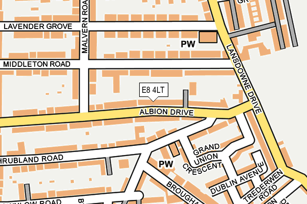 E8 4LT map - OS OpenMap – Local (Ordnance Survey)