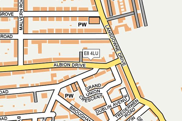 E8 4LU map - OS OpenMap – Local (Ordnance Survey)